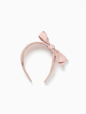 Diadema con estampado floral y lazo