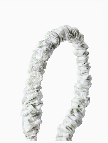 Diadema con estampado Vichy