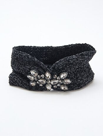 Diadema con joya lisa 24x13 cm