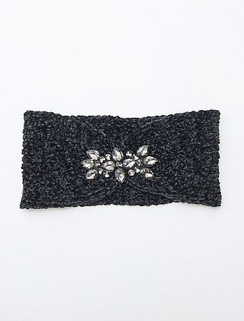 Diadema con joya lisa 24x13 cm