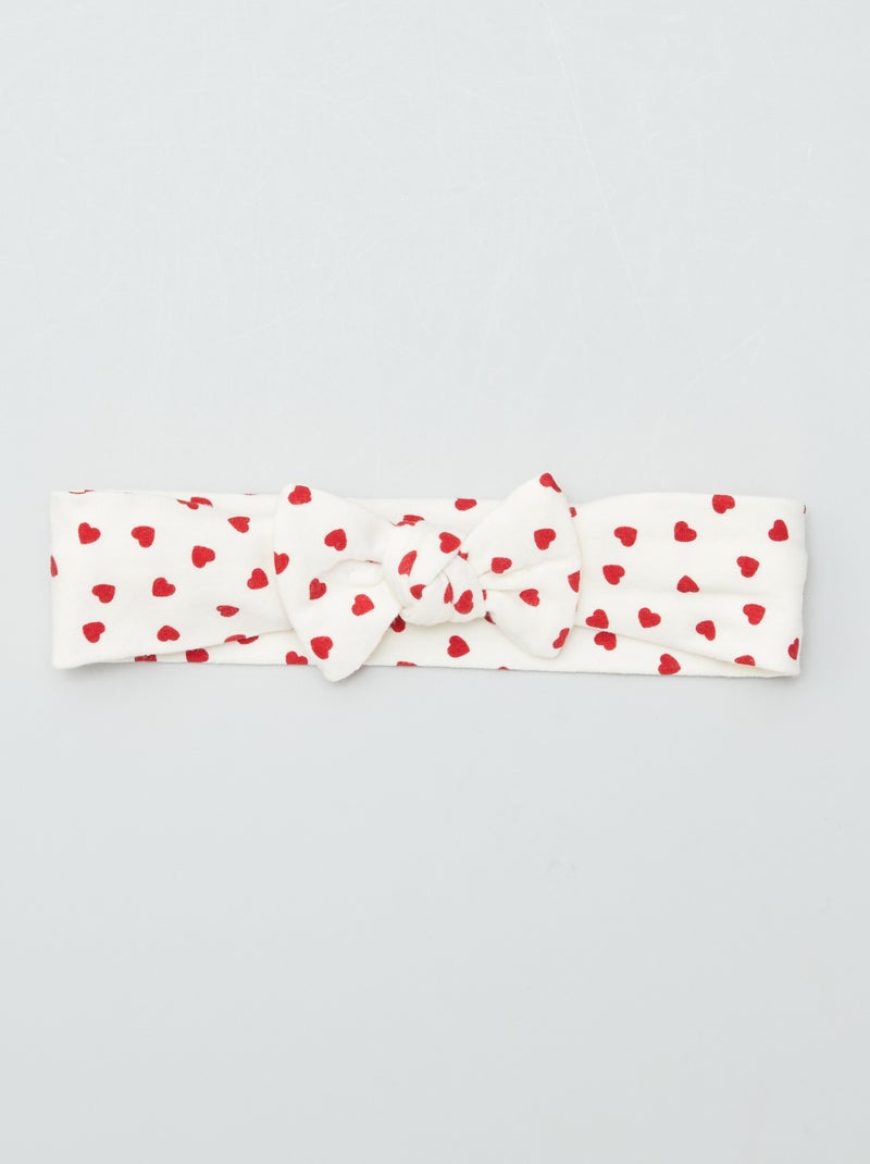Diadema con lazo BEIGE - Kiabi