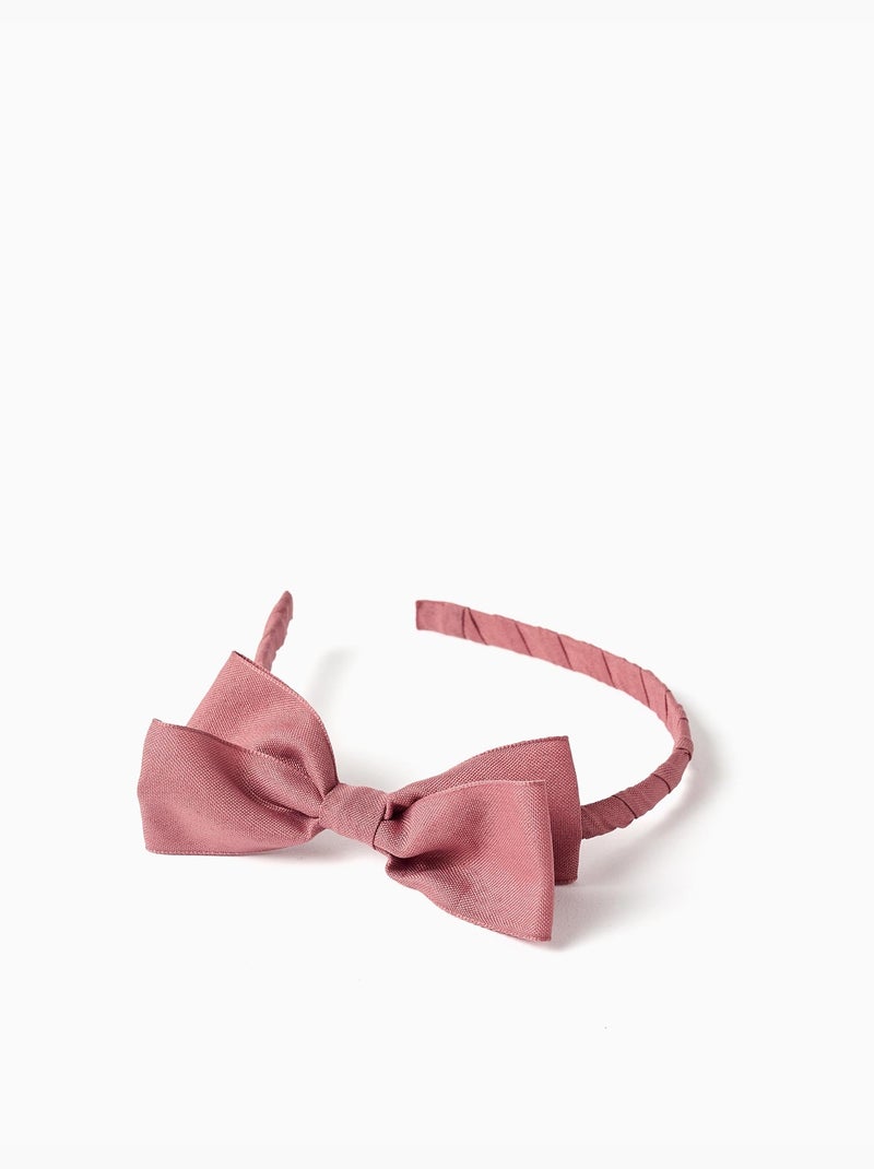 Diadema con lazo en la parte superior Rosa - Kiabi