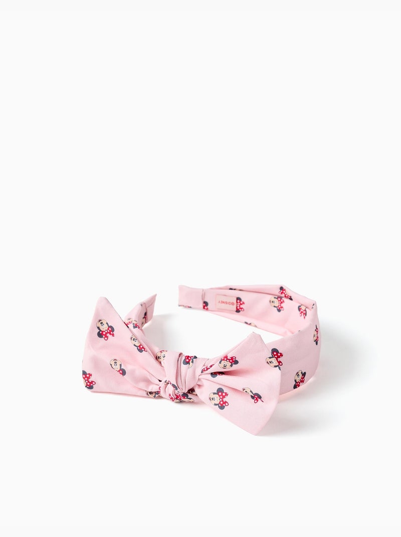 Diadema con lazo y motivo Minnie Rosa claro - Kiabi