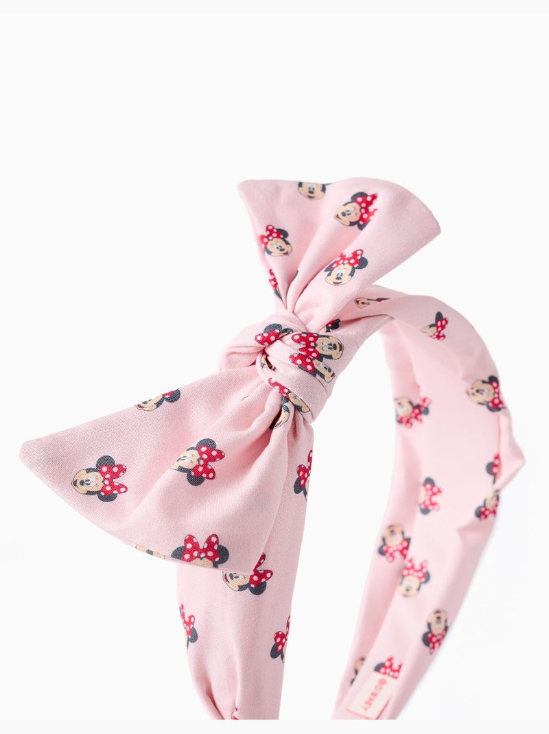 Diadema con lazo y motivo Minnie Rosa claro - Kiabi