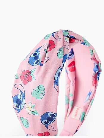 Diadema con motivo Stitch y flores