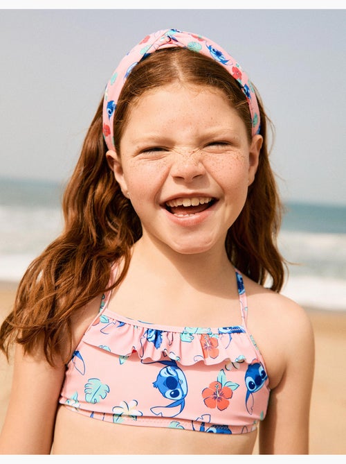 Diadema con motivo Stitch y flores - Kiabi