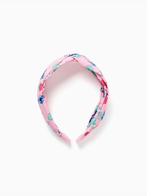 Diadema con motivo Stitch y flores - Kiabi