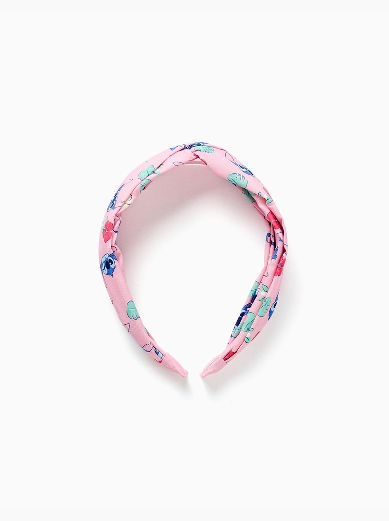 Diadema con motivo Stitch y flores Rosa claro - Kiabi
