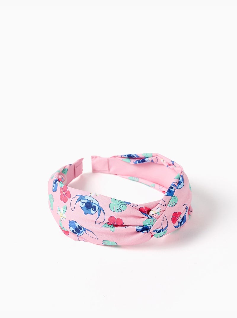 Diadema con motivo Stitch y flores Rosa claro - Kiabi