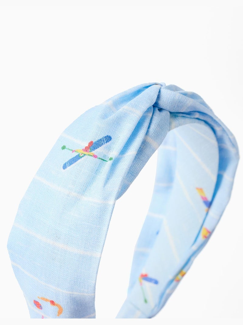 Diadema con nudo Carolina Celas x Zippy Azul claro - Kiabi