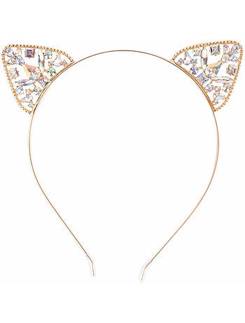 Diadema con orejas de gato para disfraz de princesa - Great Pretenders