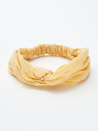 Diadema de gasa de algodón