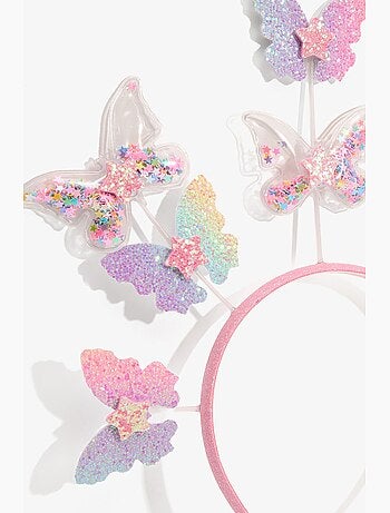 Diadema de niña con mariposa penti