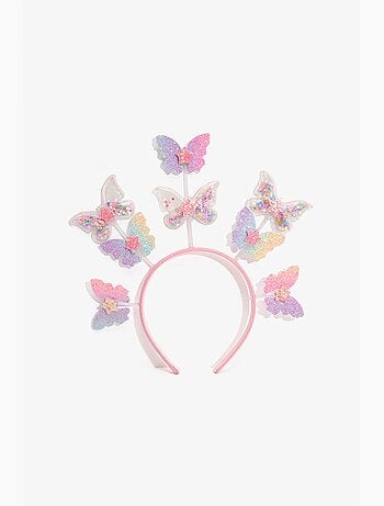 Diadema de niña con mariposa penti