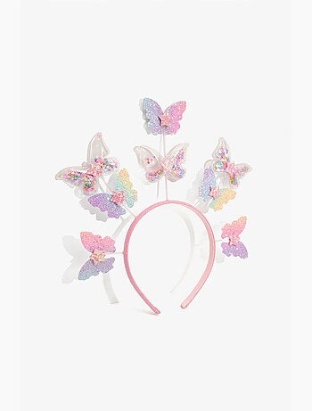 Diadema de niña con mariposa penti