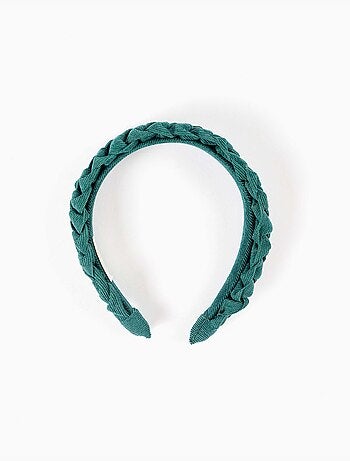 Diadema de pana trenzada