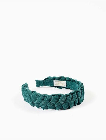 Diadema de pana trenzada