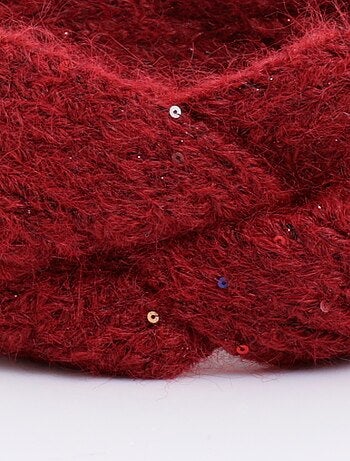 Diadema de punto cálida y brillante con lentejuelas - AFIBEL