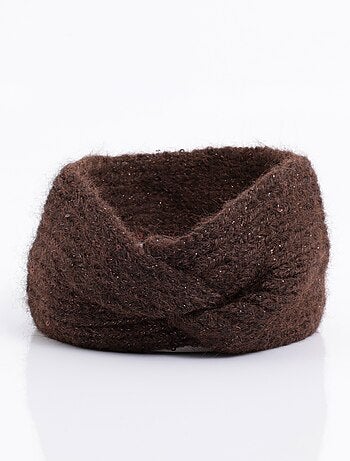 Diadema de punto cálida y brillante con lentejuelas - AFIBEL