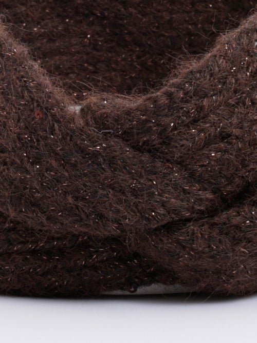 Diadema de punto cálida y brillante con lentejuelas - AFIBEL - Kiabi