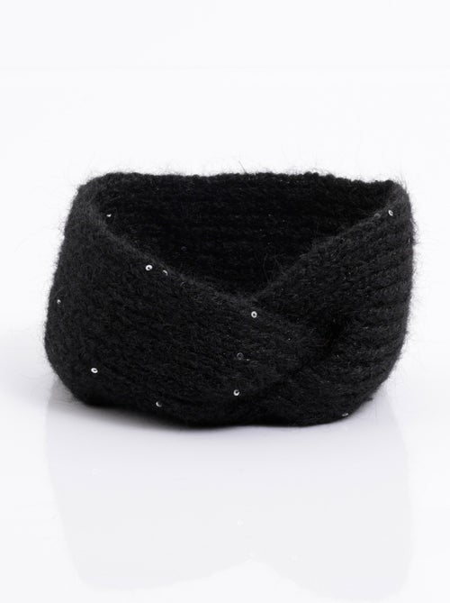 Diadema de punto cálida y brillante con lentejuelas - AFIBEL - Kiabi