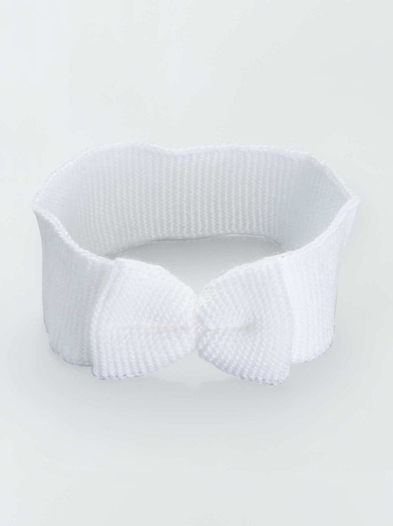 Diadema de punto 'La Manufacture de Layette' blanco - Kiabi