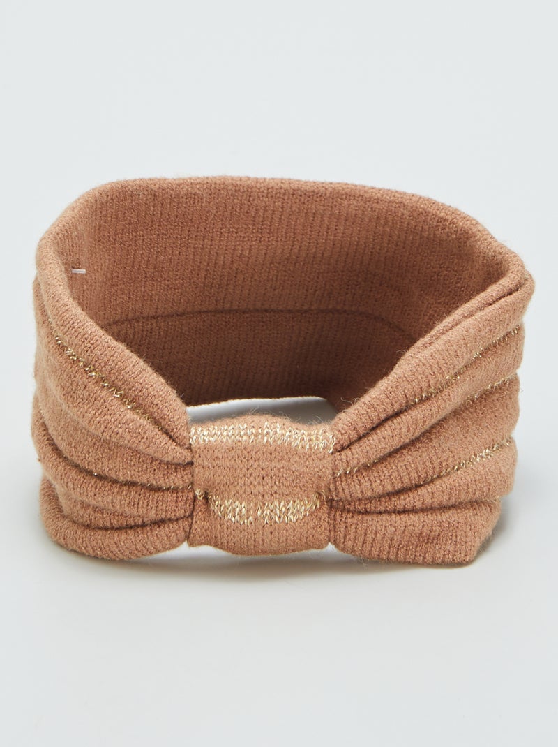 Diadema de punto MARRON - Kiabi
