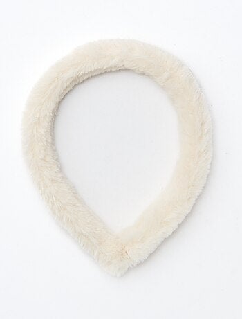 Diadema de punto peluche