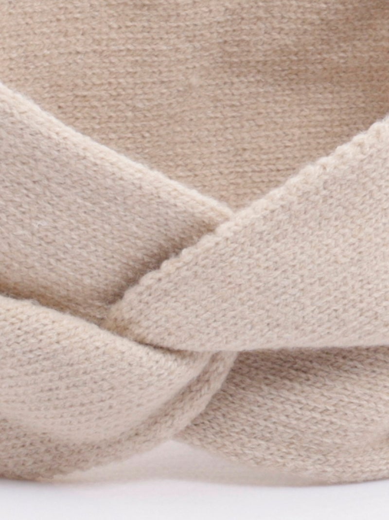 Diadema de punto suave y retorcida - AFIBEL Beige - Kiabi