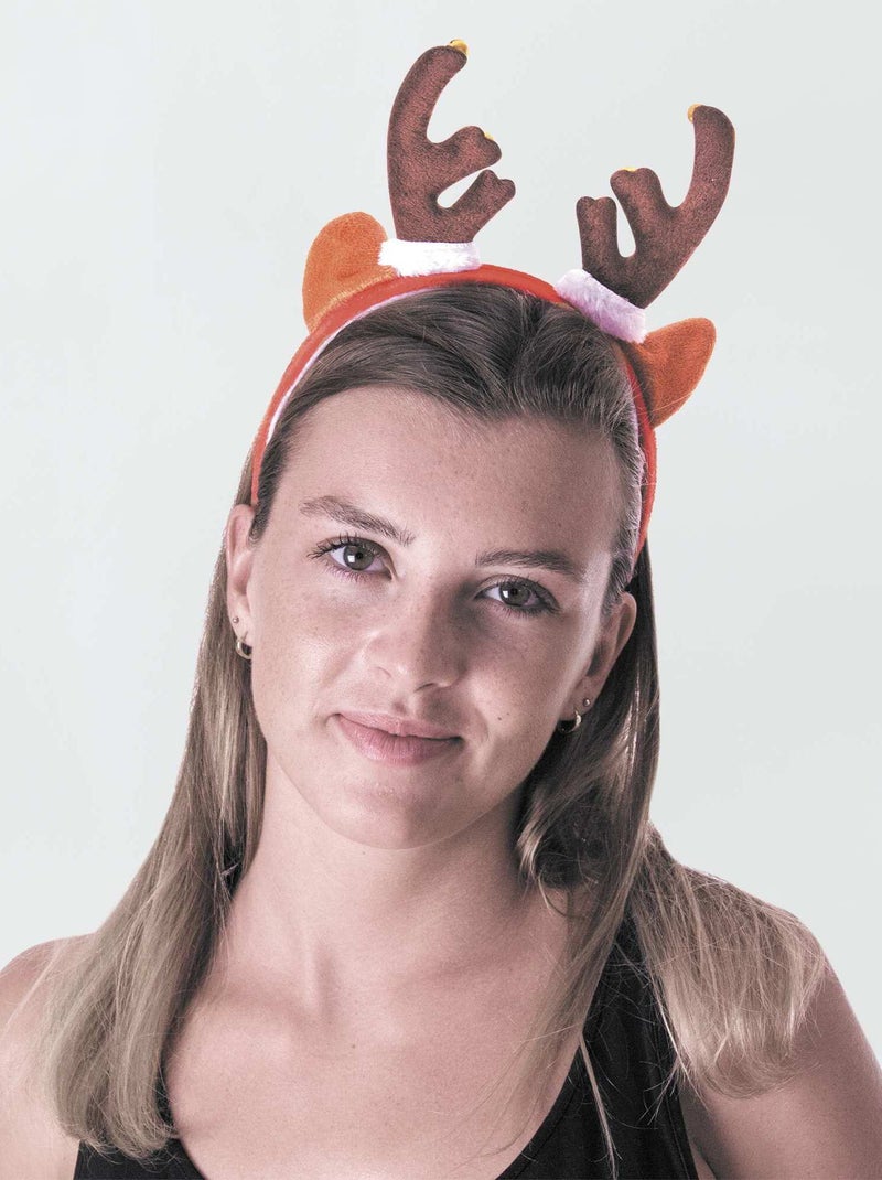Diadema de 'reno de Navidad' ROJO - Kiabi