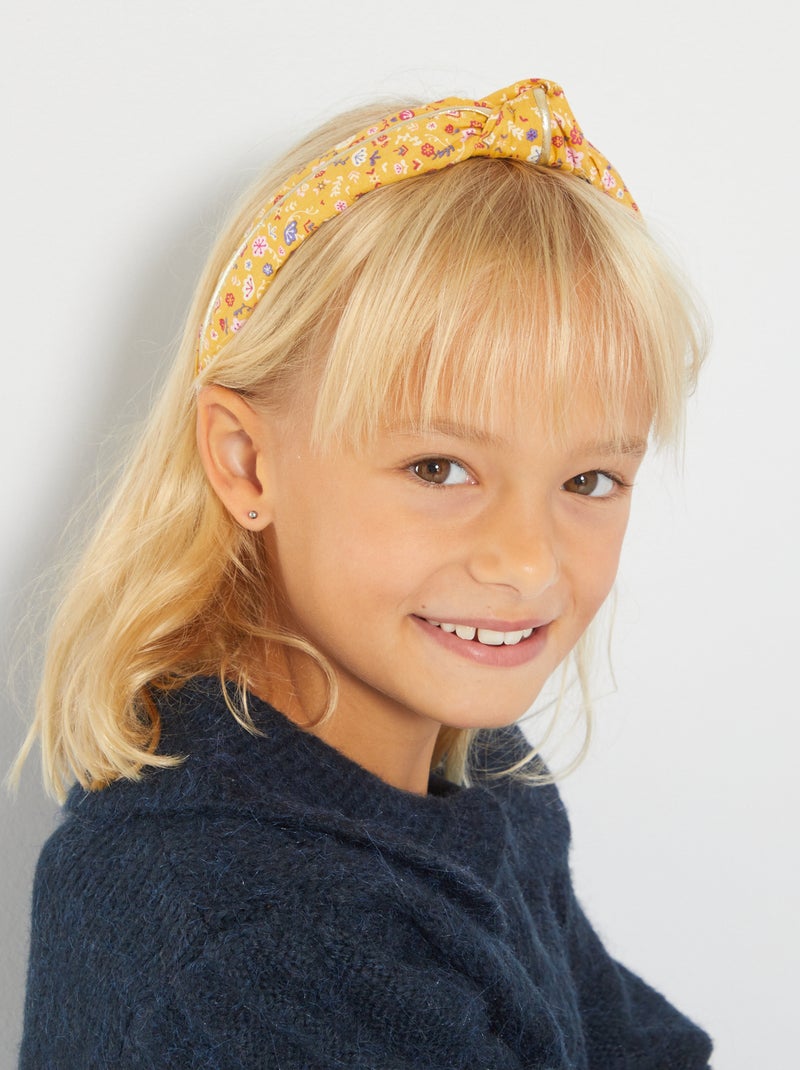 Diadema de tela estampada BEIGE - Kiabi