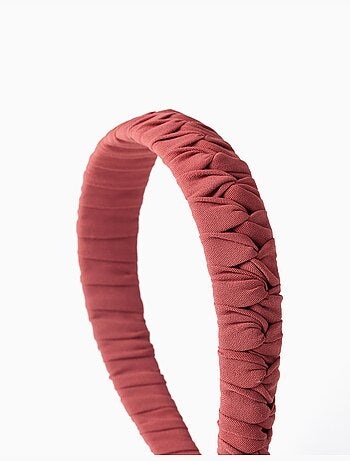 Diadema de tela trenzada