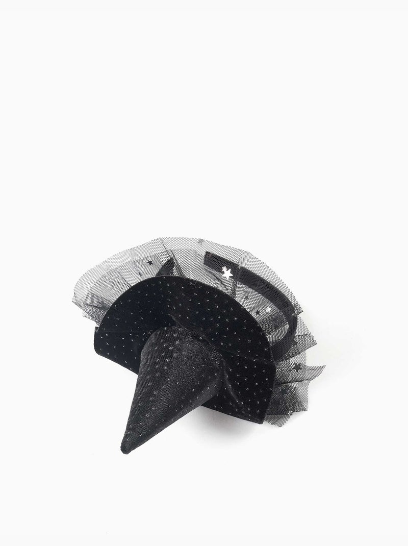 Diadema de terciopelo con sombrero de bruja Negro Negro - Kiabi