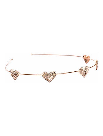 Diadema di cabeza niña corazones strass | Great Pretenders