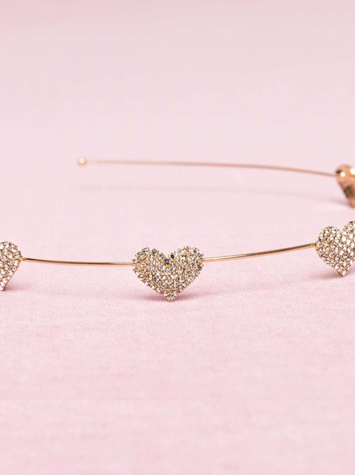 Diadema di cabeza niña corazones strass | Great Pretenders - Kiabi