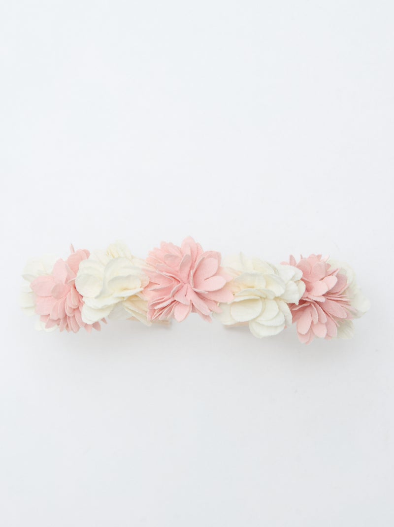 Diadema floral Rosa - Kiabi