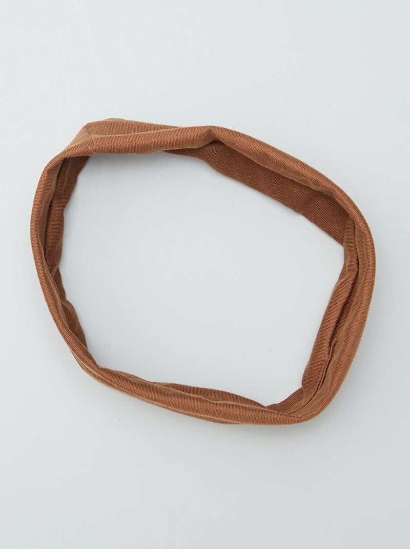 Diadema para el cabello MARRON - Kiabi