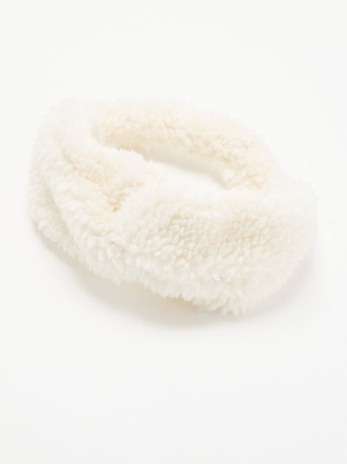 Diadema para el pelo efecto borreguito - Kiabi