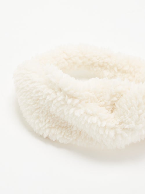 Diadema para el pelo efecto borreguito - Kiabi