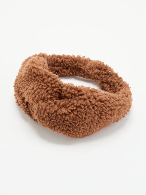 Diadema para el pelo efecto borreguito - Kiabi