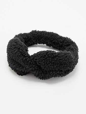 Diadema para el pelo efecto borreguito