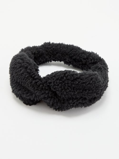 Diadema para el pelo efecto borreguito - Kiabi