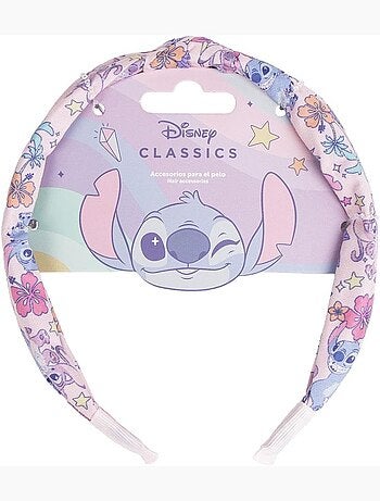 Diadema para el pelo infantil Stitch: orejas y lazo para niña