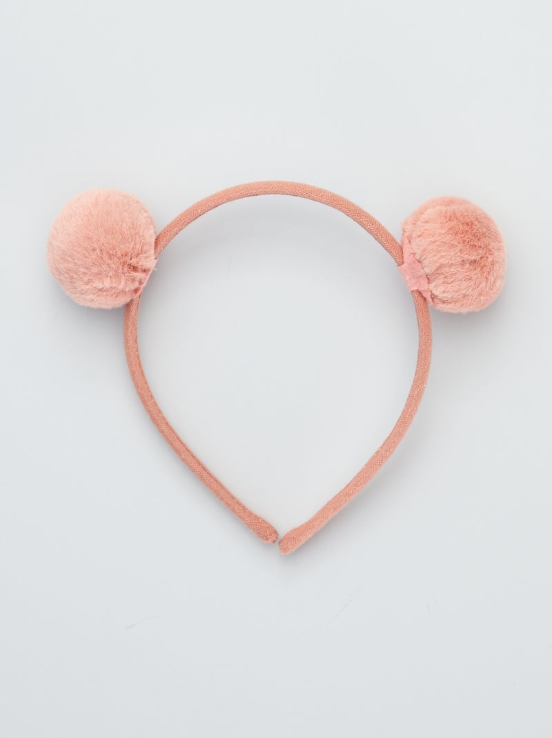 Diadema pompón ROSA - Kiabi