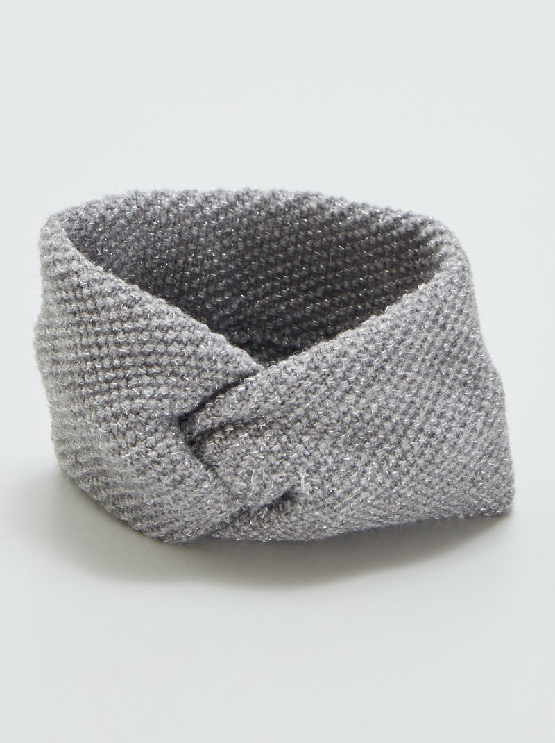 Diadema punto bobo brillante GRIS - Kiabi