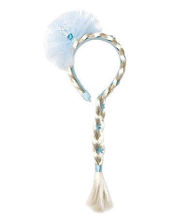 Diadema reina de las nieves con trenza accesorio disfraz niños | Great Pretenders