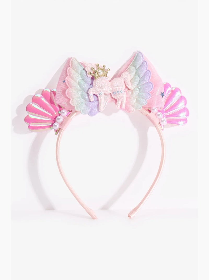 Diadema shell niña penti Rosa - Kiabi