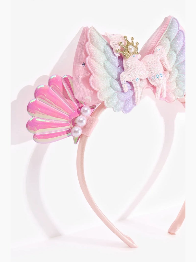 Diadema shell niña penti Rosa - Kiabi