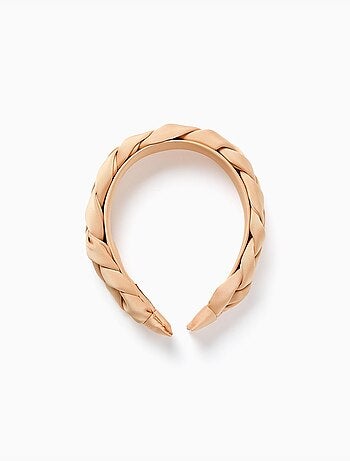 Diadema trenzada de satén