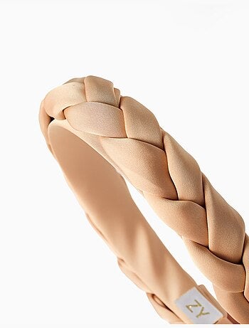 Diadema trenzada de satén